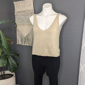 Sage Brand Tan Knit Tank